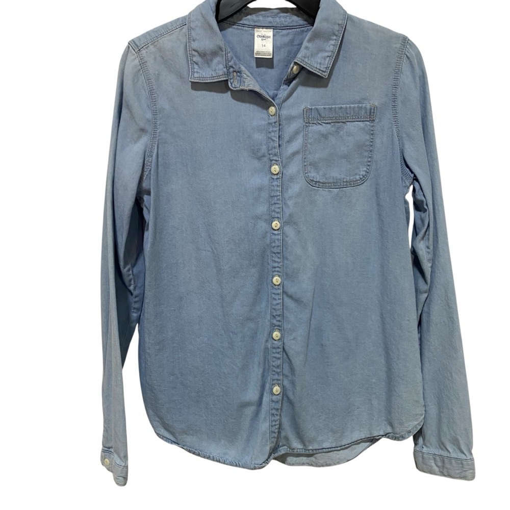 OshKosh B'gosh Light Blue Kids Button Down Shirt